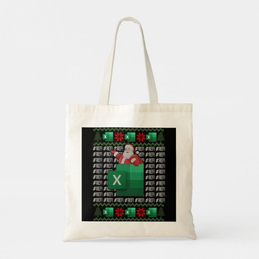 Tote Bag Feuille de calcul d'erreur Excel REF, comptable CP (Dos)