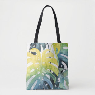 Tote Bag Feuille de palmier de coucher du soleil