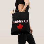 Tote Bag Feuille d'érable coudes levés (De près)