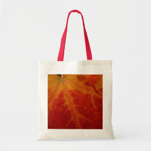Tote Bag Feuille d'érable rouge Abstraite Automne Photograp
