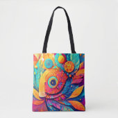 Tote Bag Feuille en forme d'œil en gros plan (Devant)