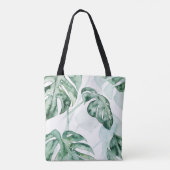 Tote Bag Feuille fendue de paume tropicale (Dos)