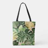 Tote Bag Feuille florale/hawaïenne/tropicale (Dos)