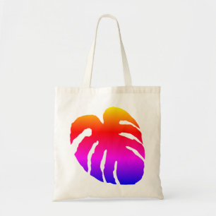 Tote Bag Feuille Monstera colorée