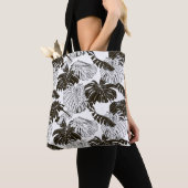 Tote Bag Feuille Monstera motif continu (De près)