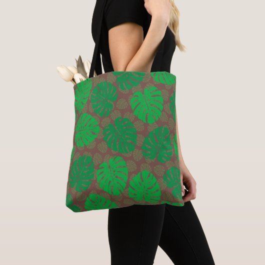 Tote Bag feuille tropical (De près)