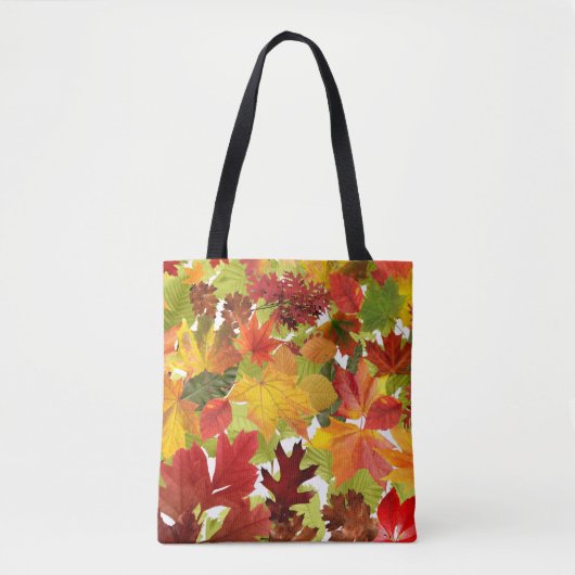 Tote Bag Feuilles automnales d'automne (Devant)