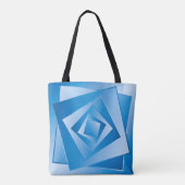 Tote Bag Feuilles Bleues (Dos)