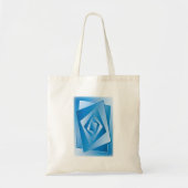 Tote Bag Feuilles Bleues (Devant)