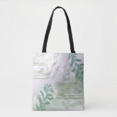 Tote Bag Feuilles botaniques florales abstraites à la mode (Devant)