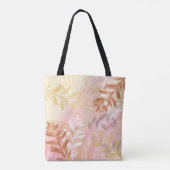 Tote Bag Feuilles botaniques florales abstraites à la mode (Dos)