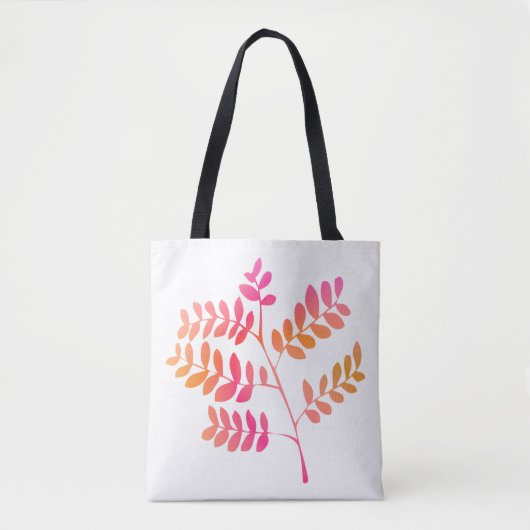 Tote Bag Feuilles couchers de soleil (Devant)