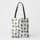 Tote Bag Feuilles D'Ananas Et De Palmiers (Devant)