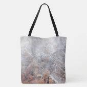 Tote Bag Feuilles Dans La Glace (Or) (Dos)