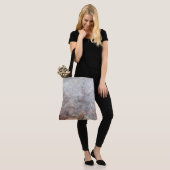 Tote Bag Feuilles Dans La Glace (Or) (Sur le modèle)