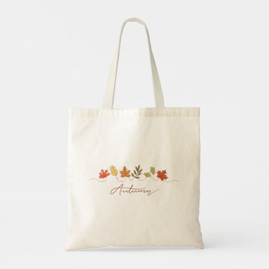 Tote Bag Feuilles d'automne (Dos)