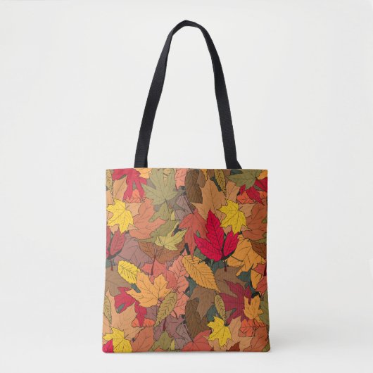 Tote Bag Feuilles d'automne colorées (Devant)