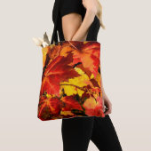 Tote Bag Feuilles d'automne colorées, feuille d'érable roug (De près)