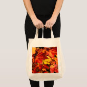 Tote Bag Feuilles d'automne colorées, feuille d'érable roug (Devant (produit))