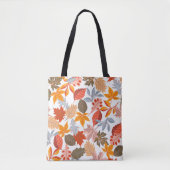 Tote Bag Feuilles d'automne confortables Automne Motif mign (Devant)