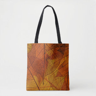 Tote Bag feuilles d'automne dans les détails automne, arriè