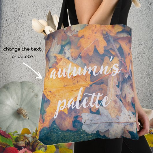 Tote Bag Feuilles d'automne flottantes