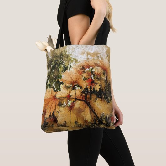 Tote Bag Feuilles d'automne Fourre-tout (De près)