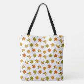 TOTE BAG FEUILLES D'AUTOMNE ORANGE VERT OR (Dos)