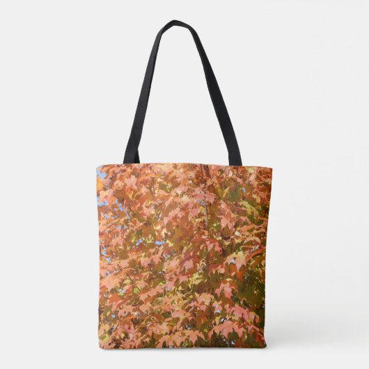 Tote Bag Feuilles D'Automne Sur Un Paysage D'Arbre (Dos)