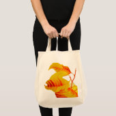 Tote Bag Feuilles de bois de chien sur l'épicerie Fourre-to (Devant (produit))