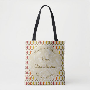 Tote Bag Feuilles de chêne et Acorns Automne Mariage d'auto