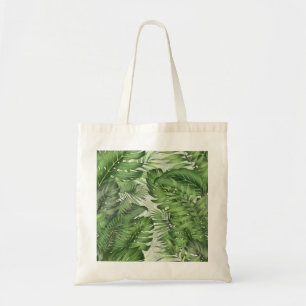 Tote Bag Feuilles de jungle tropicale : arrière - plans flo