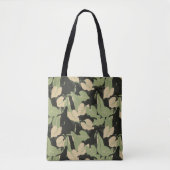 Tote Bag Feuilles de la jungle tropicale (Devant)
