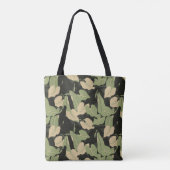 Tote Bag Feuilles de la jungle tropicale (Dos)