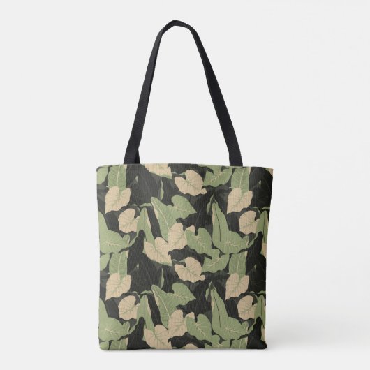Tote Bag Feuilles de la jungle tropicale (Dos)