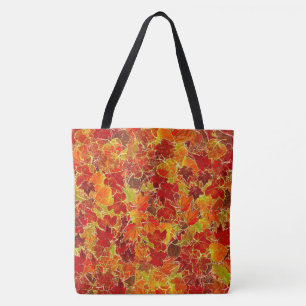 Tote Bag Feuilles de l'érable de la Glittery à l'automne/l'