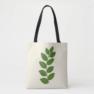 Tote Bag Feuilles de plante verte moderne