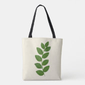 Tote Bag Feuilles de plante verte moderne (Dos)
