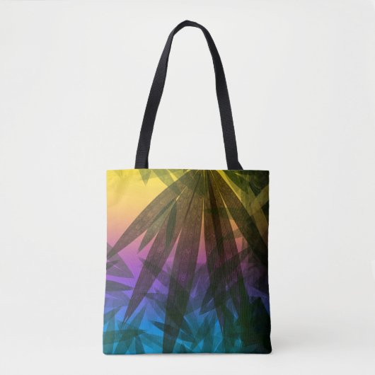 Tote Bag Feuilles de Sunset Palm (Devant)