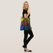 Tote Bag Feuilles de Sunset Palm (Sur le modèle)
