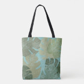 Tote Bag Feuilles dénaturés tropicaux (Dos)