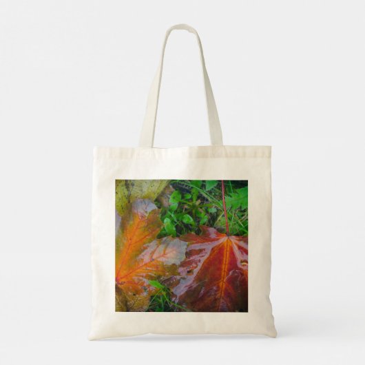 Tote Bag Feuilles d'érable rouge (Dos)