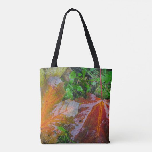 Tote Bag Feuilles d'érable rouge (Dos)