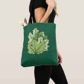 Tote Bag Feuilles D'Érable Vert Au Printemps (De près)