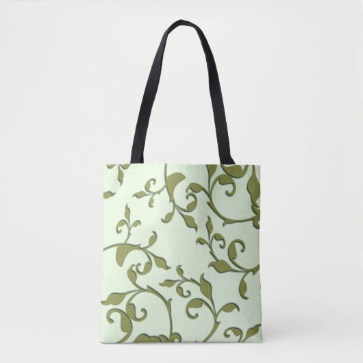 Tote Bag Feuilles d'olive défilantes (Devant)