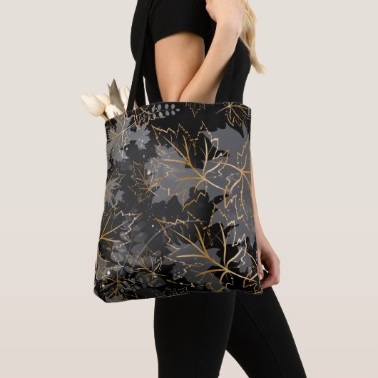 Tote Bag Feuilles d'or 5 (De près)