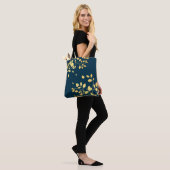 Tote Bag Feuilles d'or 8 (Sur le modèle)