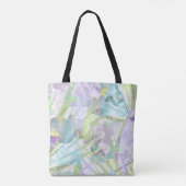 Tote Bag Feuilles d'orchidées et de palmiers, tropicale (Dos)