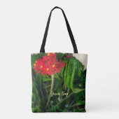 Tote Bag Feuilles et fleurs Plantes de corail (Dos)