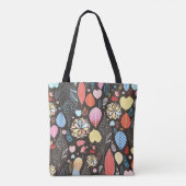 Tote Bag Feuilles et oiseaux d'automne. (Dos)